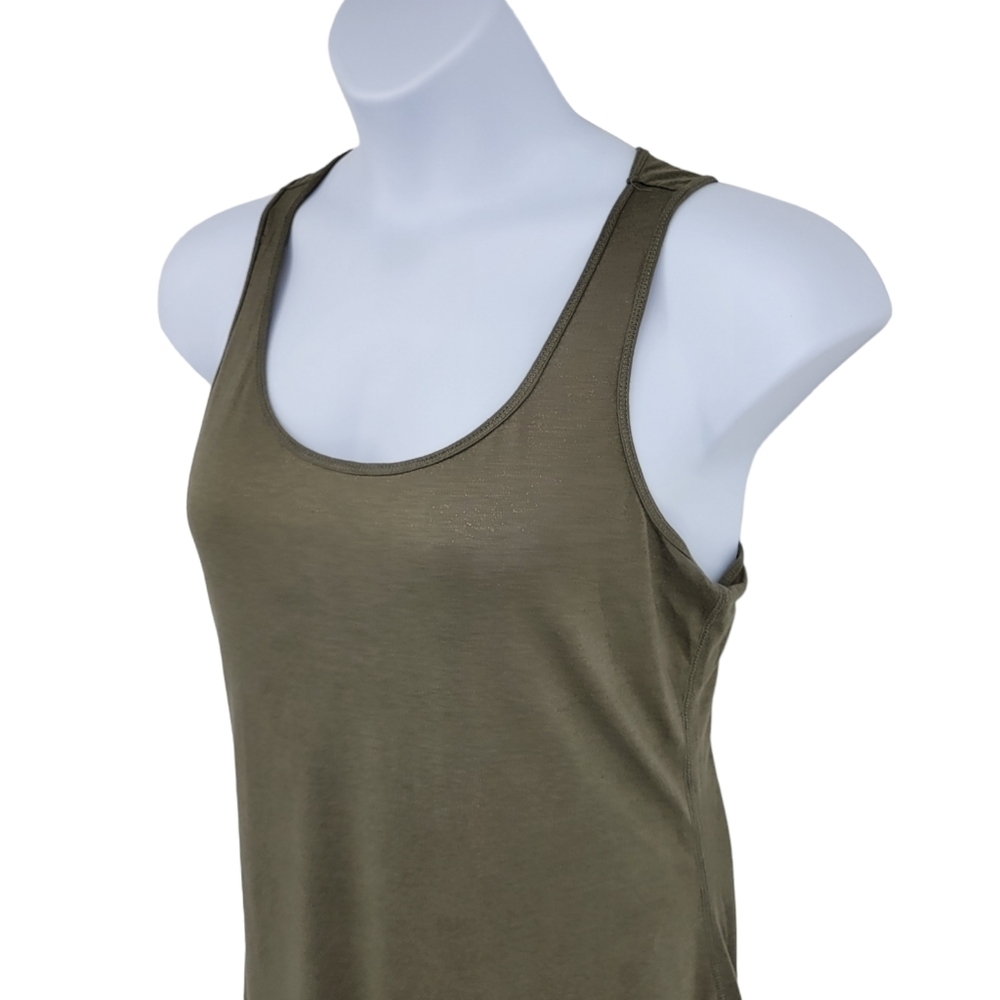 Maurice’s Womens Stretch Gold‎ Thread/Olive Activewear Tank Top Size XL